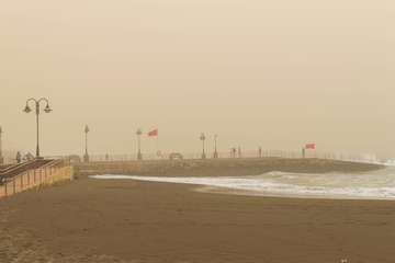 Telde advierte del peligro del baño en las playas del municipio (Foto Antonio Rico)